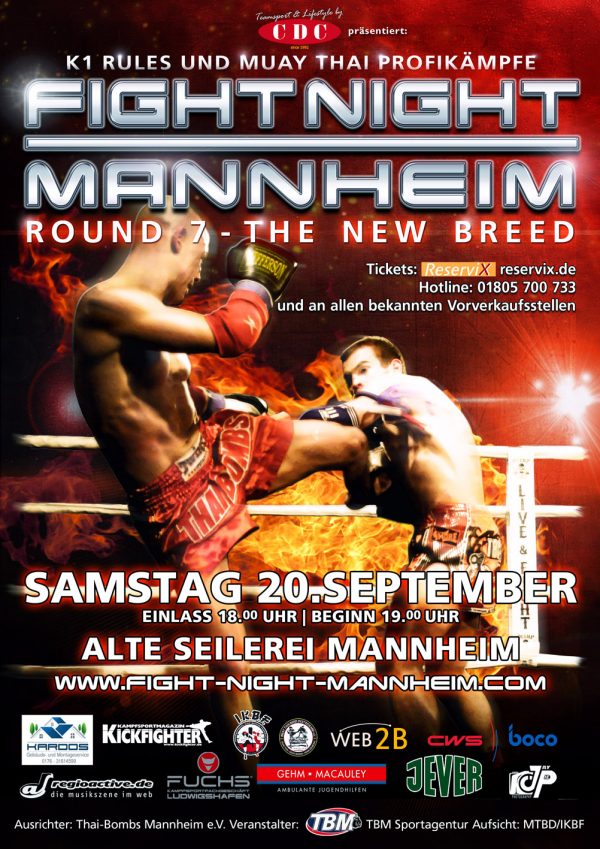 Veranstaltungsplakat Fight Night Cup 2014