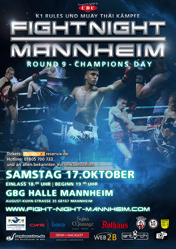 Veranstaltungsplakat Fight Night Round 8 aus dem Jahr 2015